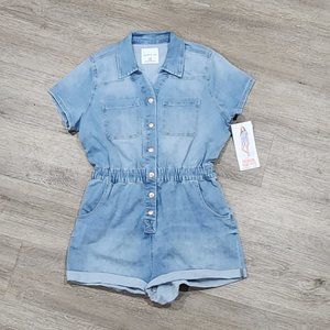 Celebrity Pink Women's Junior Roll Cuff Short Boilersuit. Size Large (11-13)